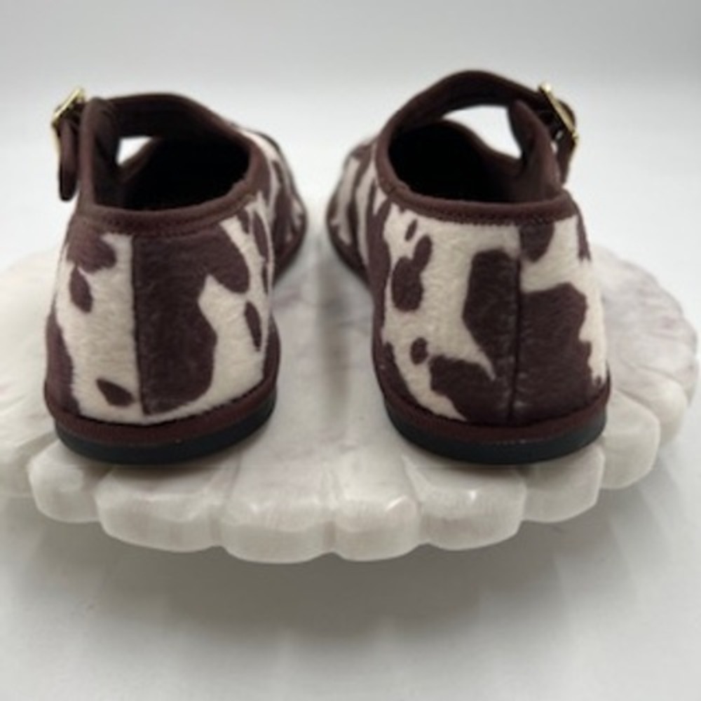 Universal Thread Womens Cow Print Mary Jane Flats Brown White Size 10 NEW - Picture 4 of 7